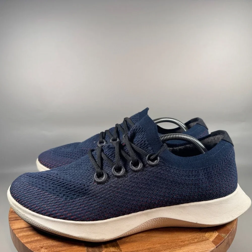 Allbirds Tree Dashers Navy Blue Running Shoes Mens 12.5 Sustainable Sneakers‎